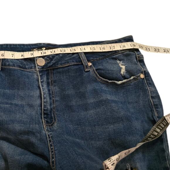 Seven7 Jeweled Rhinestone Stretch Straight Leg‎ Jeans Plus Size 20 - Picture 6 of 14